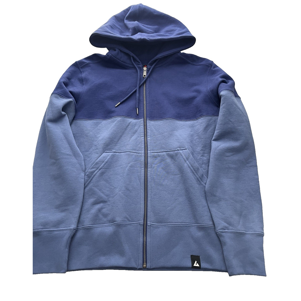 American Giant Classic Full Zip Split Seam Vault Mens M Blueprint Coastal Hoodie